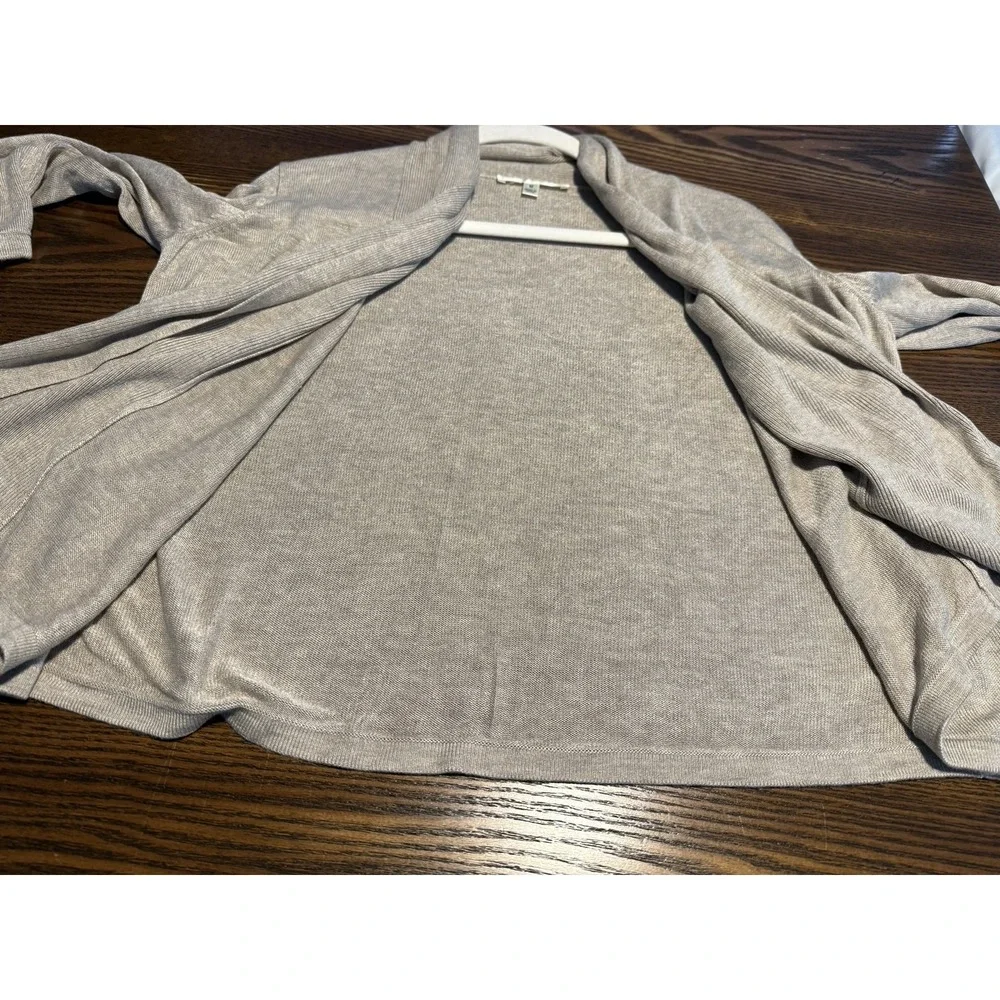 CYRUS Beige Open Front Knit Cardigan Sweater M‎